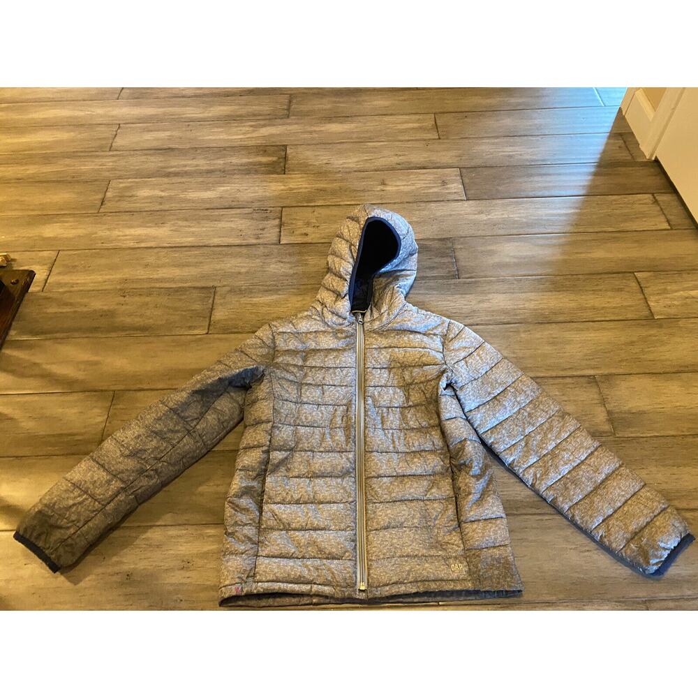 Boys Gap Lightweight Gray Puffer Coat Size 12